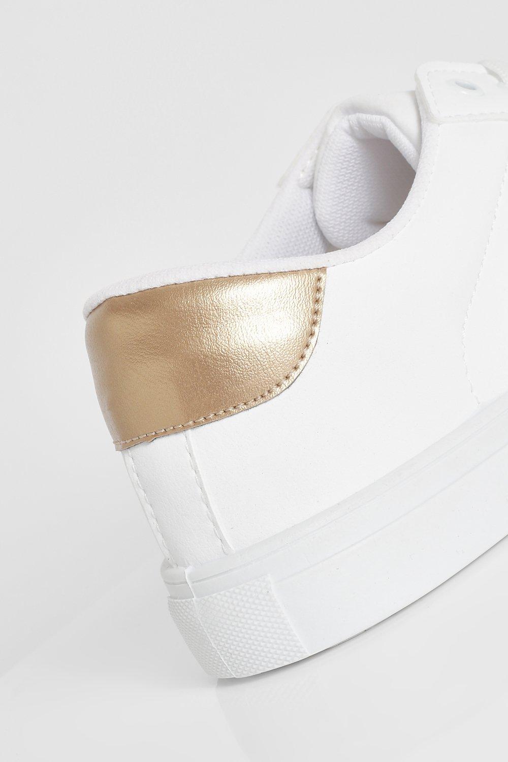 Trainers with rose outlet gold stripes